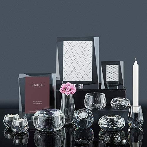 Crystal Candy Dish Tiny Hand-Cut Small Decorative Bowl W3.5 x H2.4 for Home Decor, Centerpieces