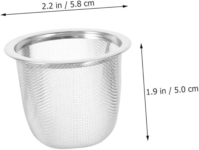 IMIKEYA 10 Pack Tea Strainer Stainless Steel Teapot Infuser Reusable Tea Filters Mesh Tea Strainer for Easy Brewing
