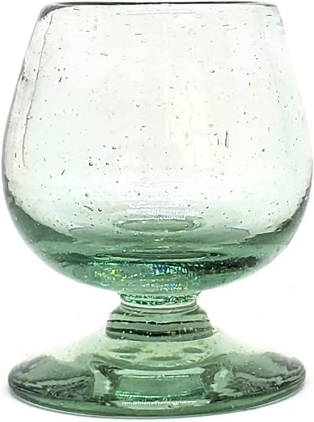 MexHandcraft Clear 2.5 oz Tequila Sippers (set of 6), Recycled Glass, Lead-free, Toxin-Free (2.5 oz Sipper)