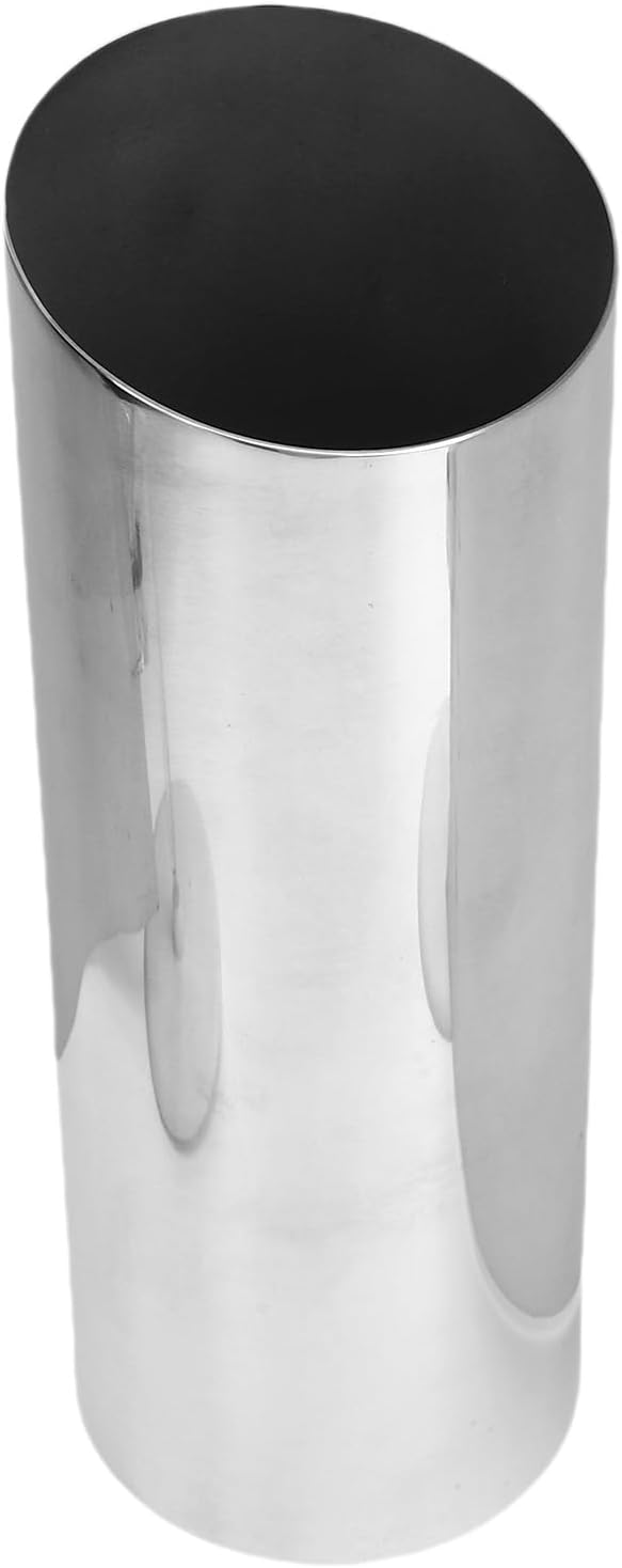 Small vases, mini Tulip vase Set, Silver Stainless Steel Slanted Rim Modern vases, Suitable for Tulips, Pampas Grass, Orchids, Roses