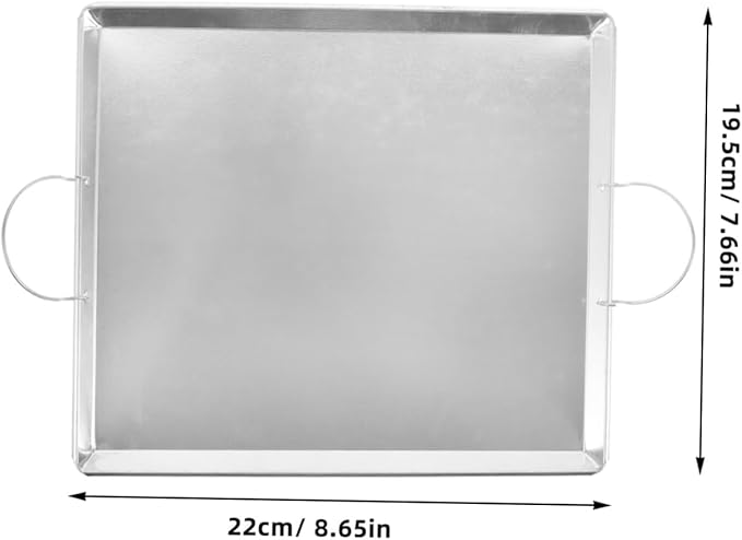 Zerodeko Metal Serving Tray for Vermicelli Steaming Dish for Home Kitchens Restaurants and Hotels Easy to Clean with Smooth Surface Authentic Guangdong