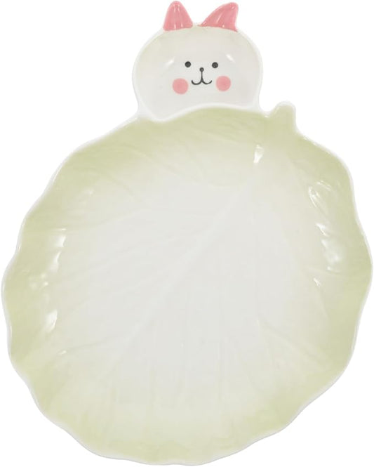 PRETYZOOM Cartoon Ceramic Serving Plate Adorable Rabbit Design for Appetizers Snacks and Desserts Versatile Kitchen Tray for Parties and Everyday Use Photo Prop and Easy