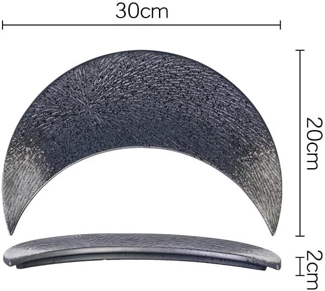 Appetizer Plates Black Vintage Ceramic Tableware Sushi Plate Hotel Barbecue Plate Restaurant Cheap Plates