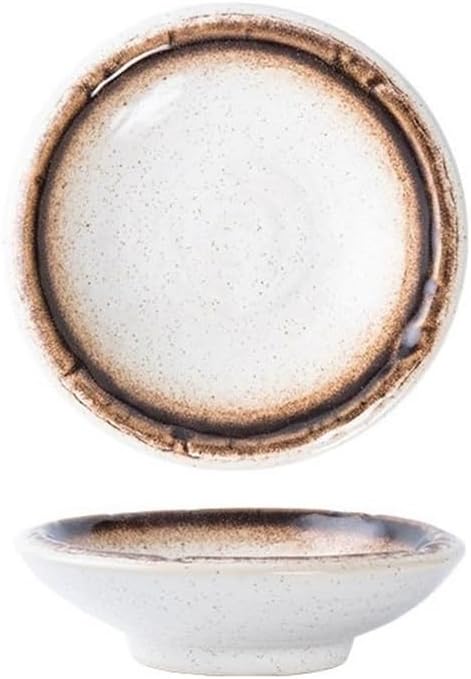 Appetizer Plates Ceramic Dessert Plates - Porcelain Appetizer Plates - Tea Party Small Serving Plates for Cake Pie for Condiment