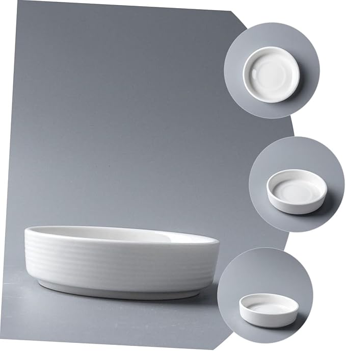 LIFKOME Dip Platter Lids 4pcs Sauce Soy Dish for Sweet Sour Sauce Mustard Sushi Condiment Trays Appetizer Dishes