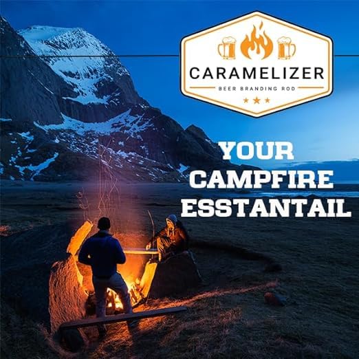 Beer Caramelizer Beer Branding Rod, Makes Dark Beers Sweet and Smoky, Novelty Accessories for Camping and Outdoors Present for Men, Father's Day, Dad's Birthday Gift