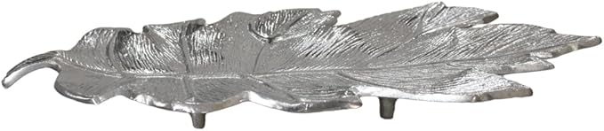 BBH Home's Handmade Silver Novelty Shaped Aluminium Tray 8.26 x 4.13 x 0.9 AMBBVK053AB2020