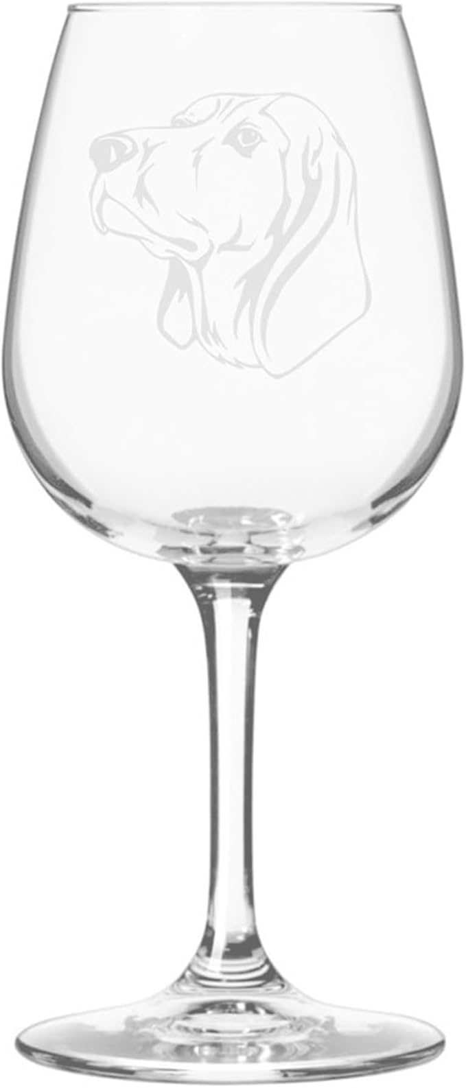 Black/Tan Coonhound Personalized Dog Themed Etched 12.75oz Wine Glass By Etched Laser ArtCustom Dog Breed Wine Glasses, Ideal for Pet Lovers, Unique Birthday Gift for Men & Women, Personalized Gift