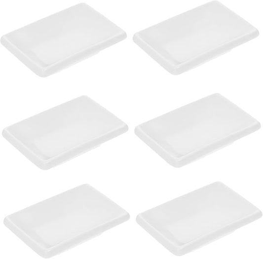 IMIKEYA 6pcs Ceramic Snack Plate Condiment Plate Charcuterie Bowls for Appetizer Serving Relish Tray Division for Sauce Dip
