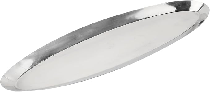 GLEAVI Stainless Steel Food Display Tray Creative Snack Serving Platter for Parties Weddings and Events Metal Towel Tray Easy to Clean