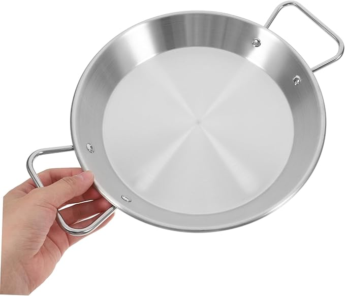 VOSAREA Stainless Steel Double Handle Serving Tray Snack Plate for Parties Appetizers Desserts and Fruits Smooth Finish and Elegant Tableware
