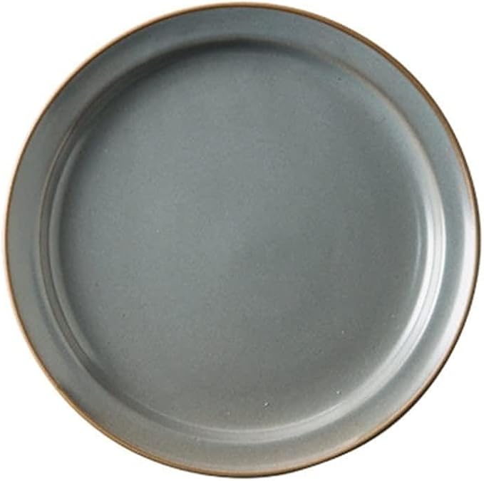 Dinner Plate Simple Ceramic Dinner Plates Creative Grey Nordic Plate Household Dishes and Bowls Porcelain Tableware for Kitchen(6.5 Inch Plate Grey)