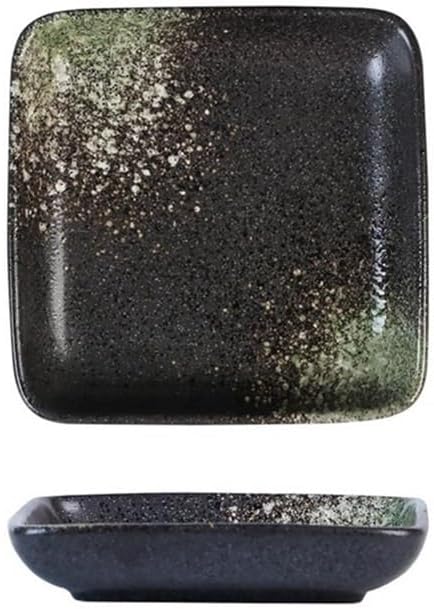 Appetizer Plates Ceramic Seasoning Plate Hotel Restaurant Hot Pot Square Sauce Dish Flavor Dish for Condiment
