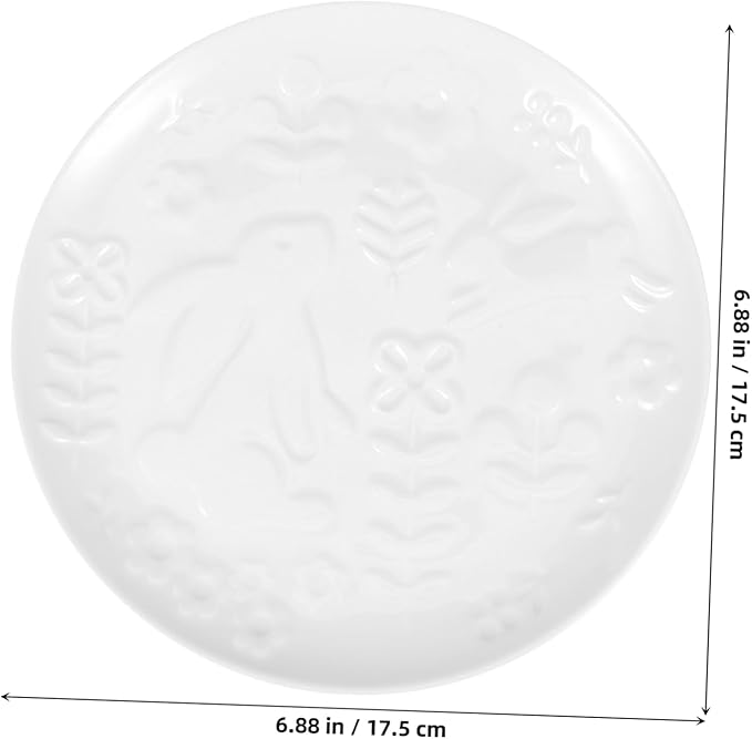 Ceramic Plates Home Food Plates Multi-function Serving Dish Unique Design Easy Clean