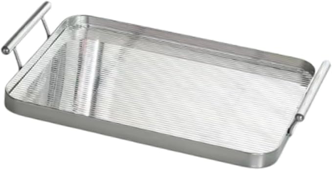 Tray for Serving Fruits and Teas with Cup Holder for Cafes and Restaurants, S
