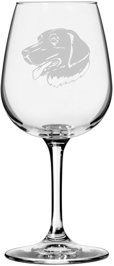 Etched Laser Art Personalized Dog Themed Etched Wine Glass - Custom Dog Breed Wine Glasses, Ideal for Pet Lovers, Unique Birthday Gift for Men & Women, Personalized Gift - Stabyhoun (Stabij), 12.75 oz