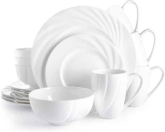 Porcelain Combination SetsPorcelain Kitchen Dinnerware Set Ceramic Tableware China dinnerware Set 16pcs, Round Plates, Dinnerware Sets, Dinner Plates, Plates an