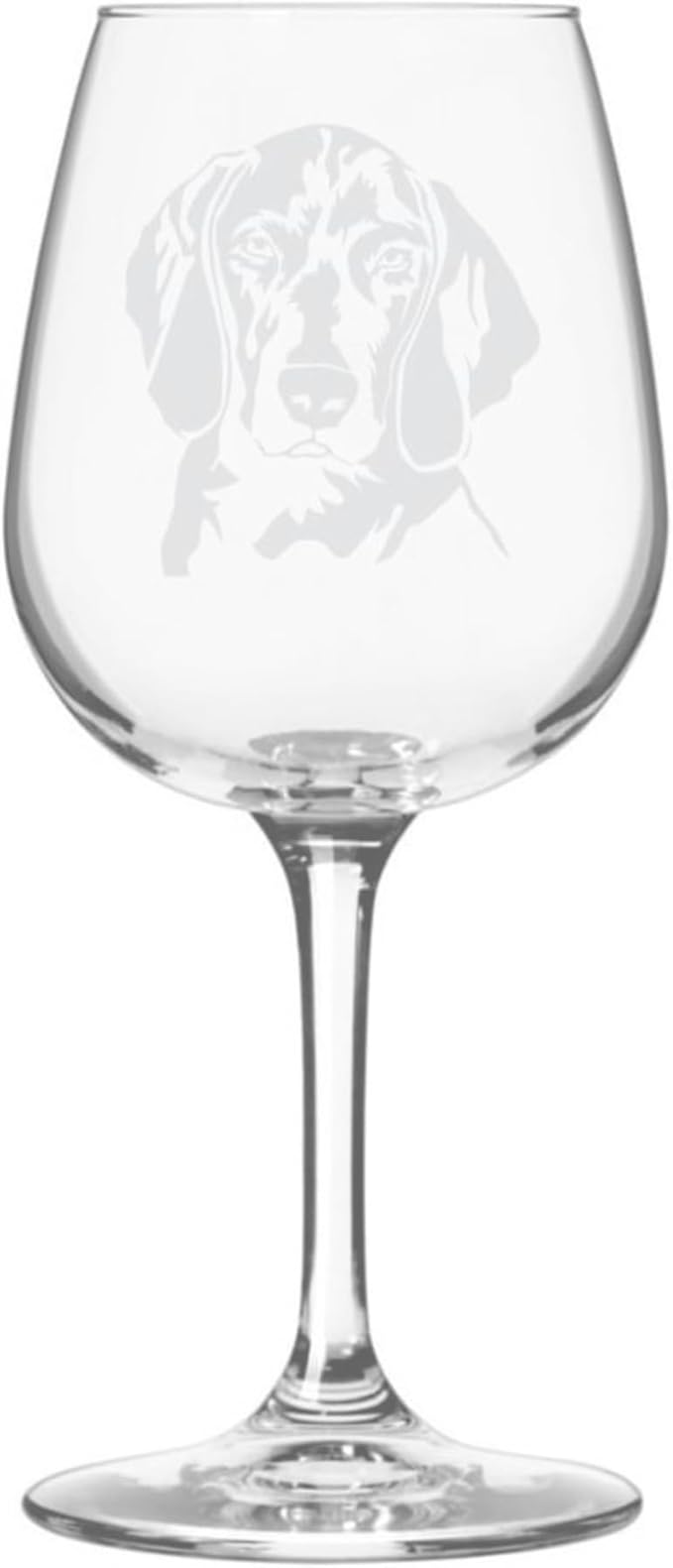 Etched Laser Art Personalized Dog Themed Etched Wine Glass - Custom Dog Breed Wine Glasses, Ideal for Pet Lovers, Unique Birthday Gift for Men & Women, Personalized Gift - Weimaraner, 12.75 oz