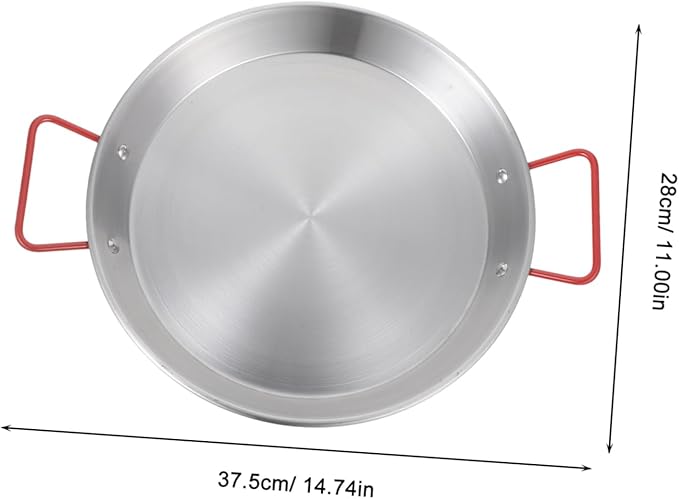 VOSAREA 1pc Double Handle Dinner Plate Food Trays for Eating Decorative Serving Trays Kitchen Tableware Red Safe