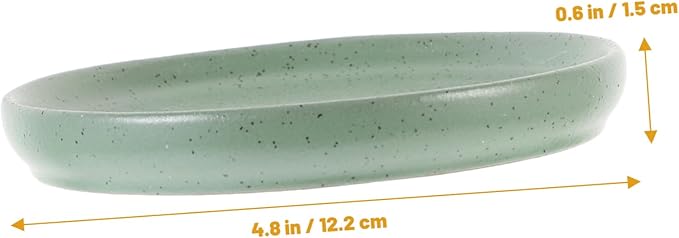 Healifty Vintage Ceramic Food Plate Unique Appetizer Dish for Sushi and Salad Stylish Kitchen Supply for Parties and Daily Use Eye Catching Design
