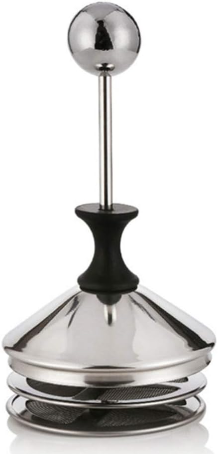 304 Stainless Steel Double-layer Manual Foamer for Milk Coffee, etc. (27 oz)