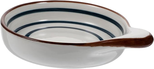 Ceramic Dipping Sauce Dish Handle Reusable Appetizer Plate for Snacks Condiments Desserts for Family Gatherings Picnics Outdoor Bbqs