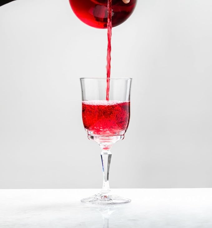 Twist off Stem 10 oz Clear Cut Premium ECOZEN, Clear Plastic, Dishwasher safe, Wine Glasses, Shatterproof, set of 4