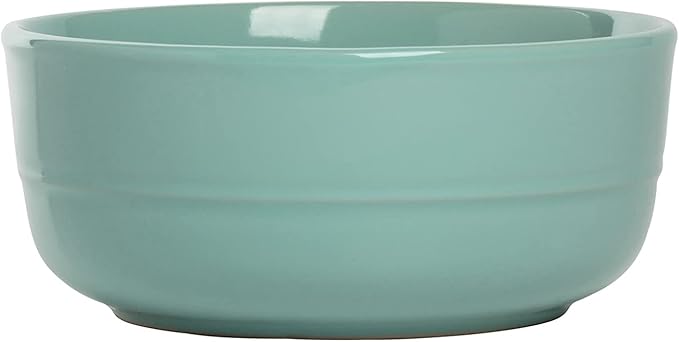 Double Line 6.25"/24 oz Cereal Bowl, Set of 6, Seafoam