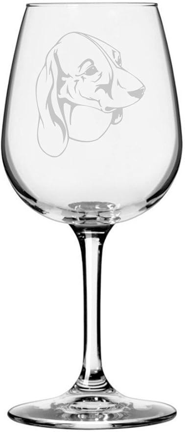 Etched Laser Art Estonian Hound Personalized Dog Themed Etched 12.75oz Wine Glass Custom Dog Breed Wine Glasses, Ideal for Pet Lovers, Unique Birthday Gift for Men & Women, Personalized Gift
