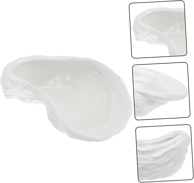 Cabilock Delicate Ceramic Sauce Dipping Plate Pure White Seasoning Dish for Home Restaurant and Buffet Use Soy Sauce Bbq and More