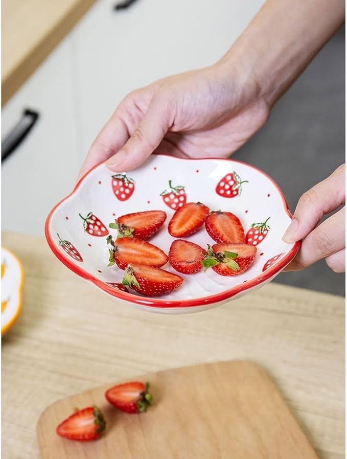 Snack Plate Household Ceramic Ceramic Plate Soy Sauce Soaking Bowl Appetizer Condiment Plate Sushi Dipping Dish Snack Tray