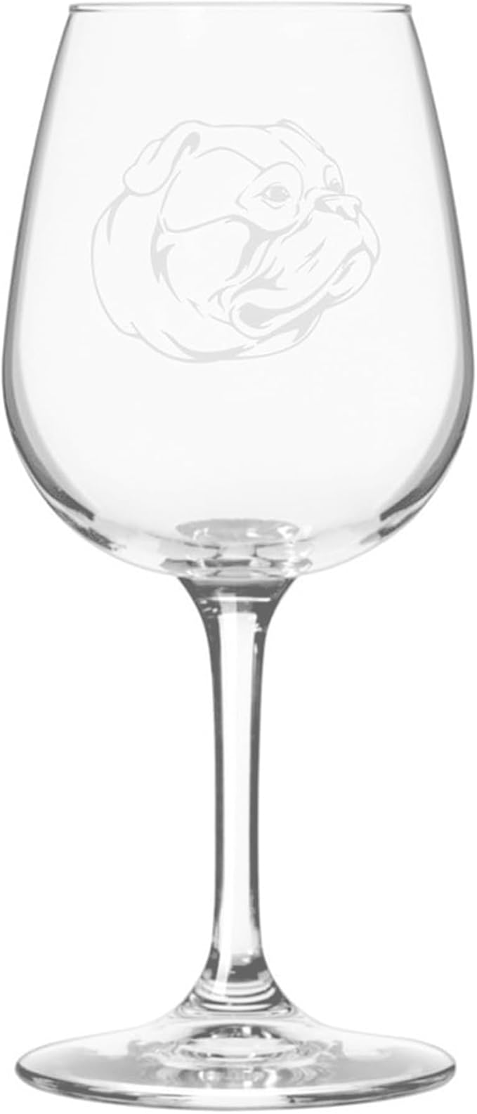Etched Laser Art American Bulldog Personalized Dog Themed Etched 12.75oz Wine Glass Custom Dog Breed Wine Glasses, Ideal for Pet Lovers, Unique Birthday Gift for Men & Women, Personalized Gift