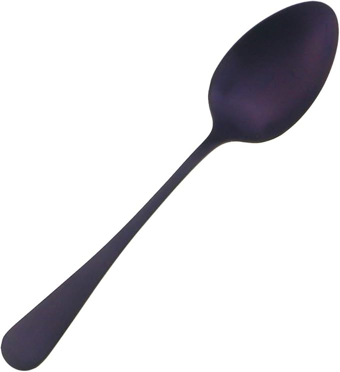 Gugrida 24-Piece Titanium Purple Plated Stainless Steel Flatware Set, Travel Cutlery Include Knife Fork Spoon Service for 4,Healthy & Eco-Friendly Silverware - Matte Elegant Modern Eating Utensils