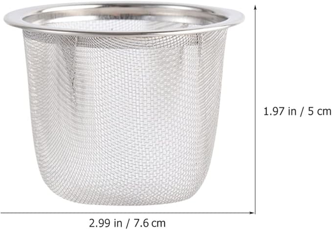 10pcs Teapot Filter Liner Tea Filter Strainer Metal Tea Infuser Tea Cup Strainer Tea Strainer for Loose Tea Fine Mesh Tea Strainers Tea Filters for Loose Tea Metal Tea Strainer