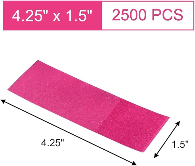 Gmark Paper Napkin Band Box of 2500 (Burgundy), Paper Napkin Rings self Adhesive GM1050