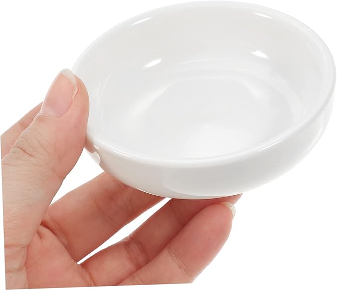 PRETYZOOM 6pcs Ceramic Dipping Dishes Sauce Bowls for Sushi Condiments Appetizers Compact and Easy to Clean for Kitchen Parties Picnics