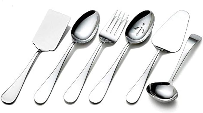 Towle Living 5072433 Basic 6-Piece Stainless Steel Hostess Set