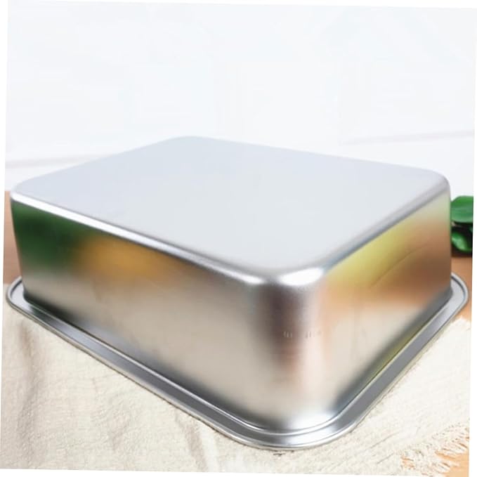 2Pcs Stainless Steel Buffet Tray Catering Food Pan Capacity Serving Dish for Parties Kitchen Use Easy to Clean