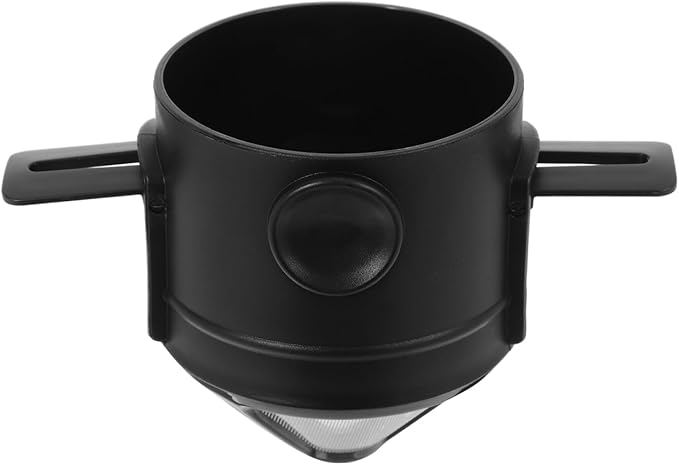 ABOOFAN Collapsible Stainless Steel Coffee Filter Funnel Double Layer Mesh Drip Coffee Strainer for Travel Home Camping Portable Reusable Dripper