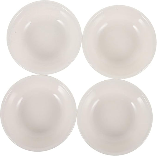 Ciieeo 4PCS Ceramic Dipping Sauce Plates Mini Condiment Bowls for Snack and Appetizer Dishwasher Safe for Home and Restaurant Use