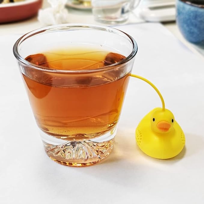 Tea Infusers For Loose Tea Cute Silicone Duckling Tea Infuser, Reusable Tea Infuser Is A Cute Companion For Your Afternoon Tea Time!