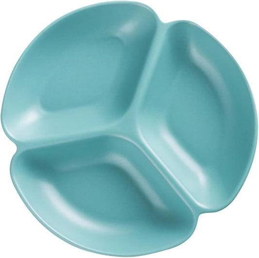 LIFKOME Ceramic Divided Fruit Serving Plate Irregular Snack Appetizer Tray Food Platter for Entertaining Stylish and Functional Design