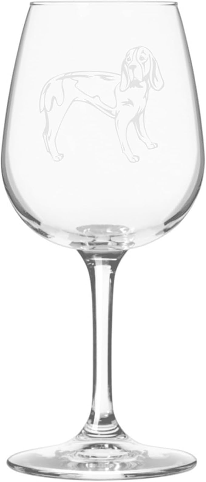 Etched Laser Art Artois Hound Personalized Dog Themed Etched 12.75oz Wine Glass Custom Dog Breed Wine Glasses, Ideal for Pet Lovers, Unique Birthday Gift for Men & Women, Personalized Gift