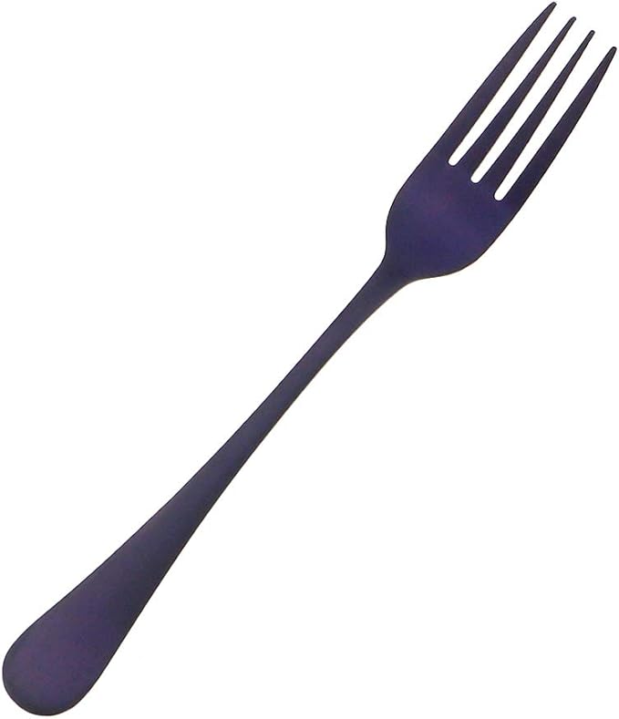 Gugrida 24-Piece Titanium Purple Plated Stainless Steel Flatware Set, Travel Cutlery Include Knife Fork Spoon Service for 4,Healthy & Eco-Friendly Silverware - Matte Elegant Modern Eating Utensils