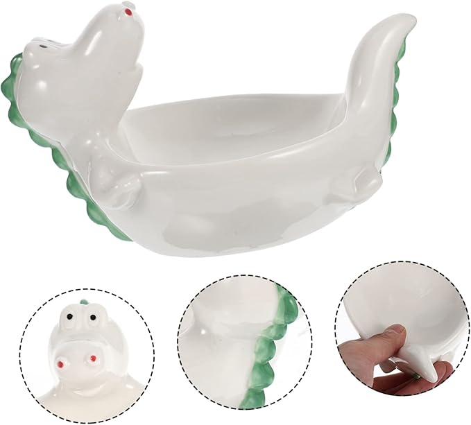Appetizer Dish Decorative Ceramic Seasoning Plate Multi Use Dipping Tray for Sauces Soy Sauce and Condiments for Restaurants Parties and Family Dinners