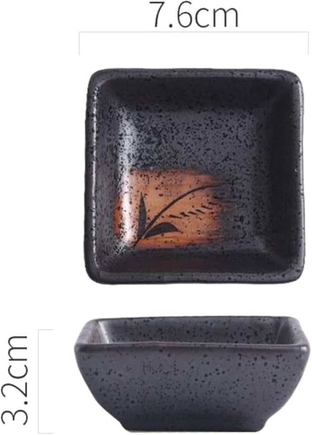 Dipping Dish Dip Bowls Snack Bowls Ceramic Dipping Sauces Multifunctional Porcelain With Dishes Tableware Japanese Japanese Bowl Home Sauces Appetizer Plate Seasoning Dish (Color : B)
