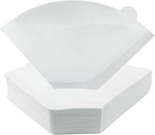 200 Count Cone Coffee Filter, #2 White Natural Cone Coffee Filter Paper fit for Drip Coffee Dripper Coffee Maker (1-4 Cup)