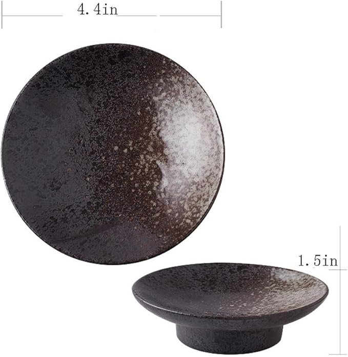 FAREWELL Dipping Bowls Home Creative Ceramic Mini Dessert Plate Ceramic Bowl Tomato Sauce and Soy Sauce Soy Sauce Dish Appetizer Bowls (Color : B)