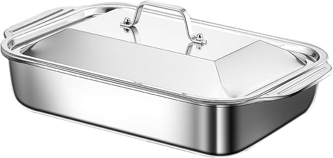 Elegant Silver Square Serving Tray Practical Stainless Steel Food Platter Rusts Dishwasher Compatible