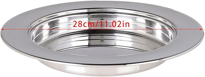 Stainless Steels Religious Serving Tray Silver Holy Plate for Sacramental Bread Event Supplies Communion Plate